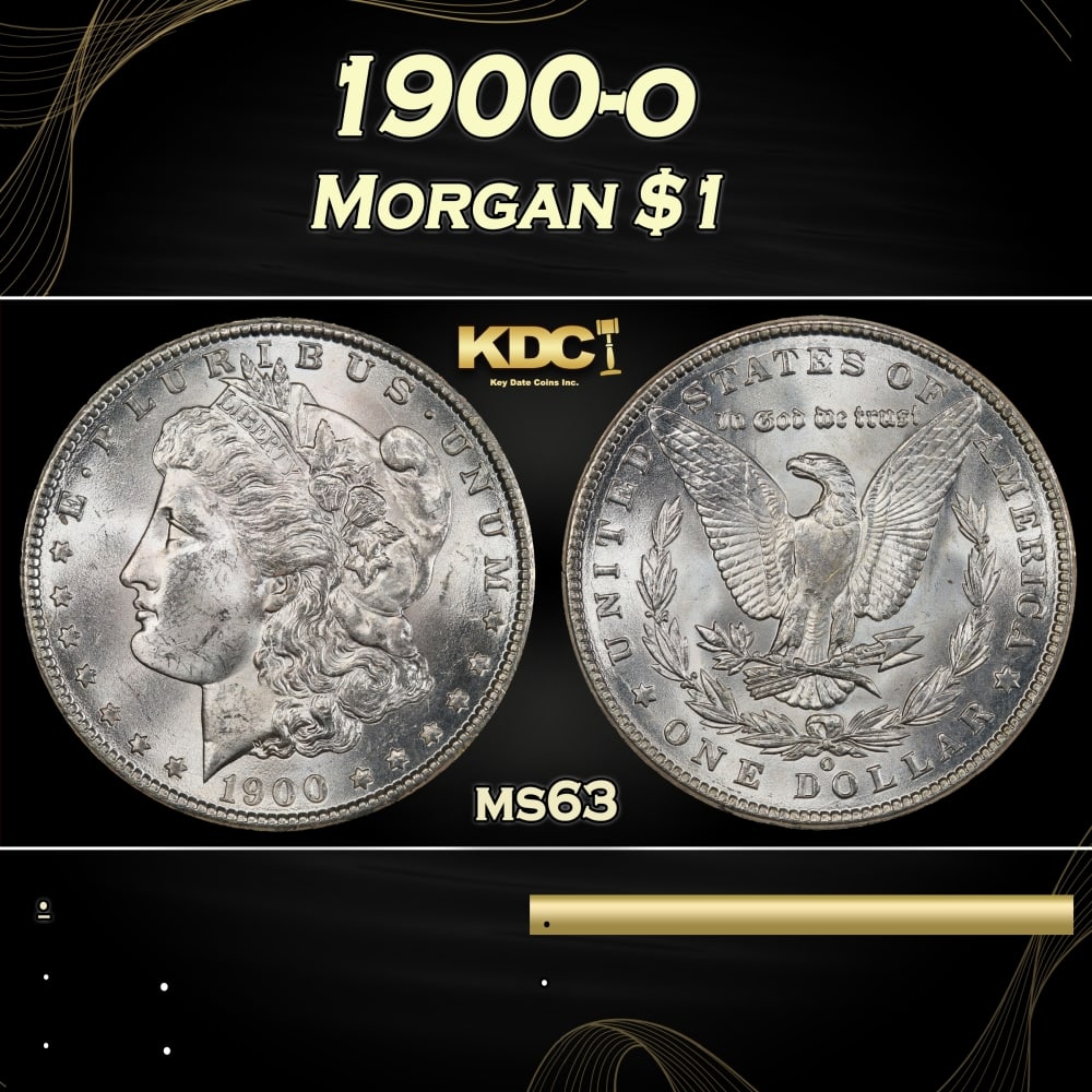 1900-o Morgan Dollar $1 Grades ms63 (1 of 3)
