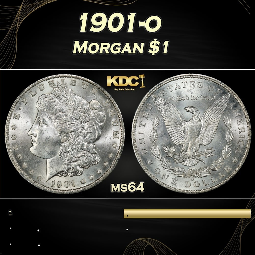 1901-o Morgan Dollar $1 Grades ms64 (1 of 3)