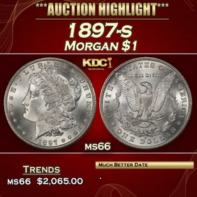 1897-s Morgan Dollar $1 ms66 SEGS