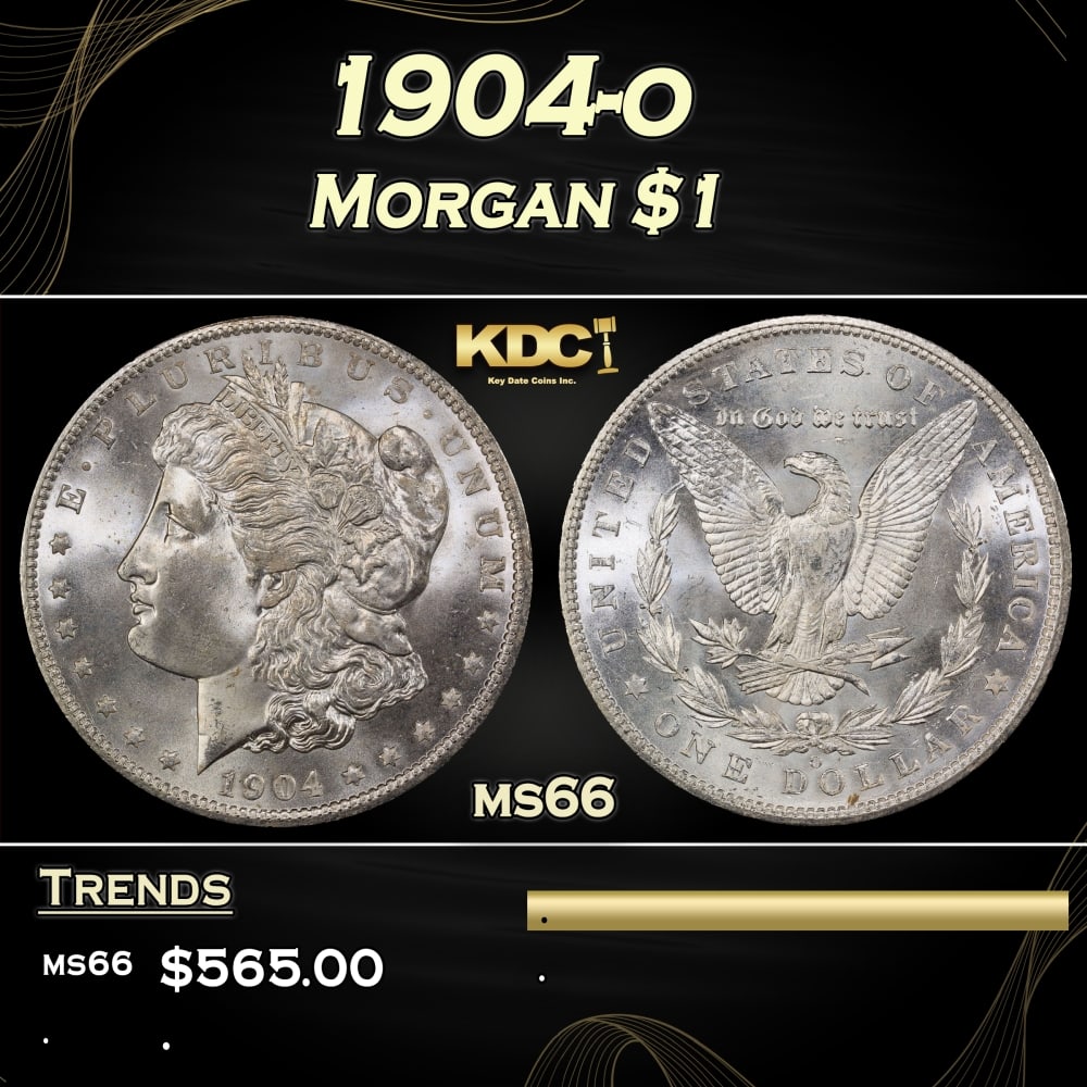 1904-o Morgan Dollar $1 Grades ms66 (1 of 3)