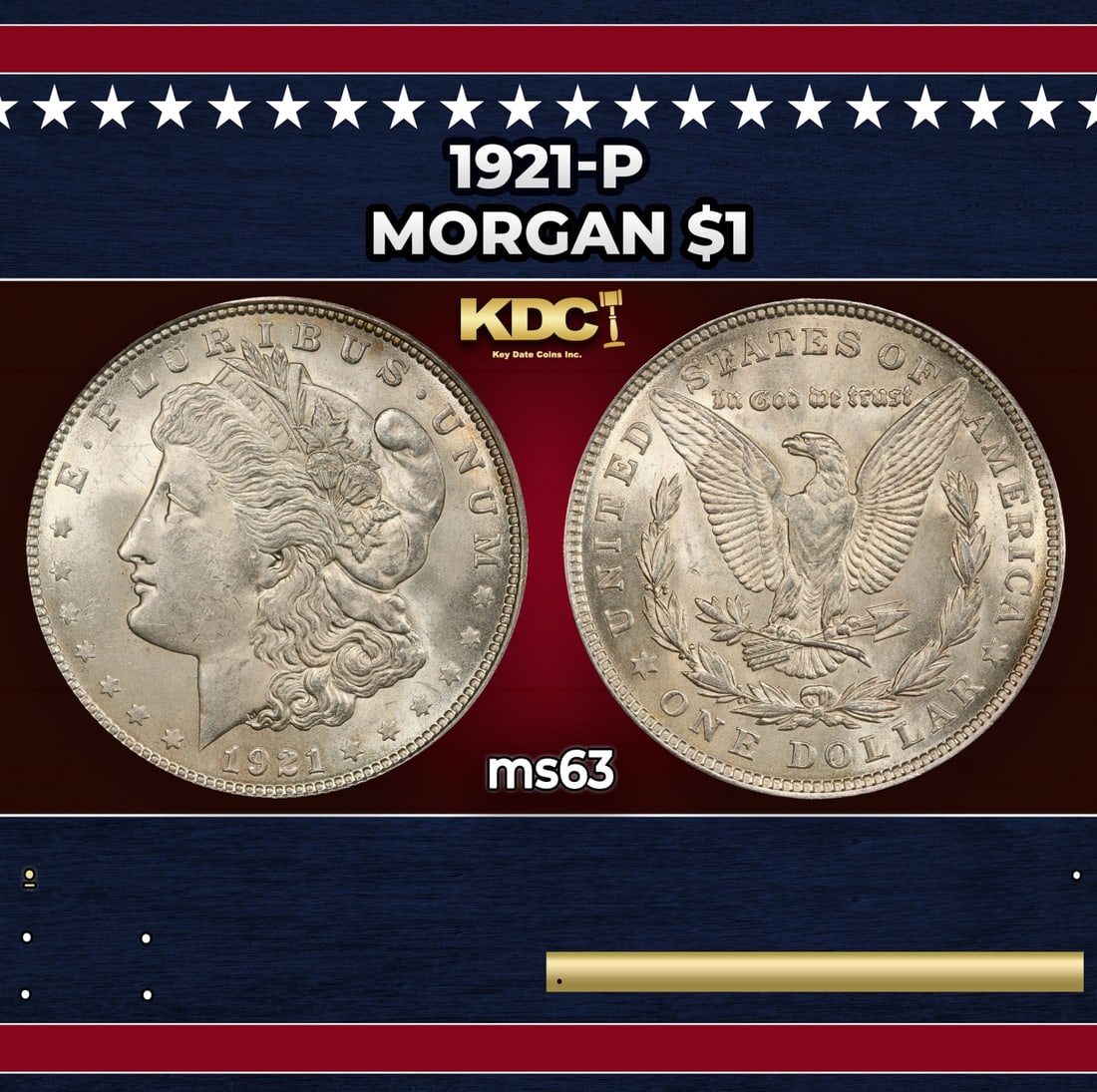 1921-p Morgan Dollar $1 Grades ms63: 1921-p Morgan Dollar $1 Grades ms63.