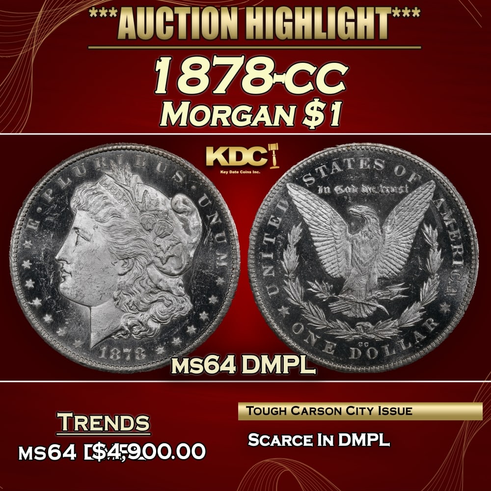 1878-cc Morgan Dollar $1 ms64 DMPL SEGS (1 of 3)