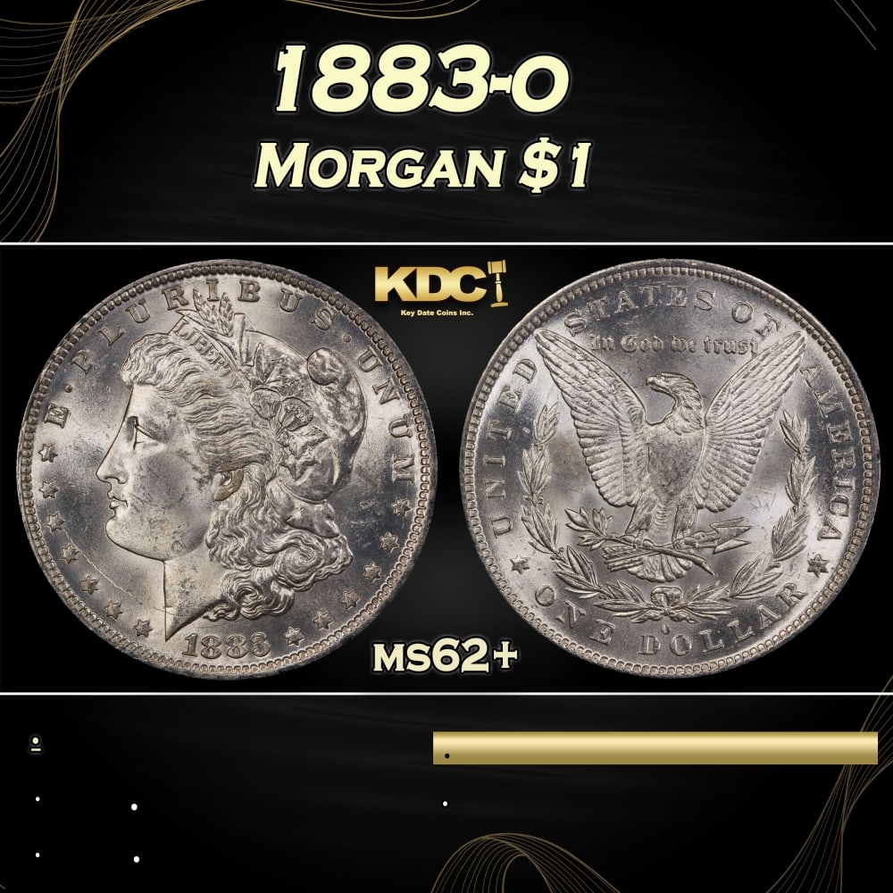 1883-o Morgan Dollar $1 Grades ms62+: 1883-o Morgan Dollar $1 Grades ms62+. 0
