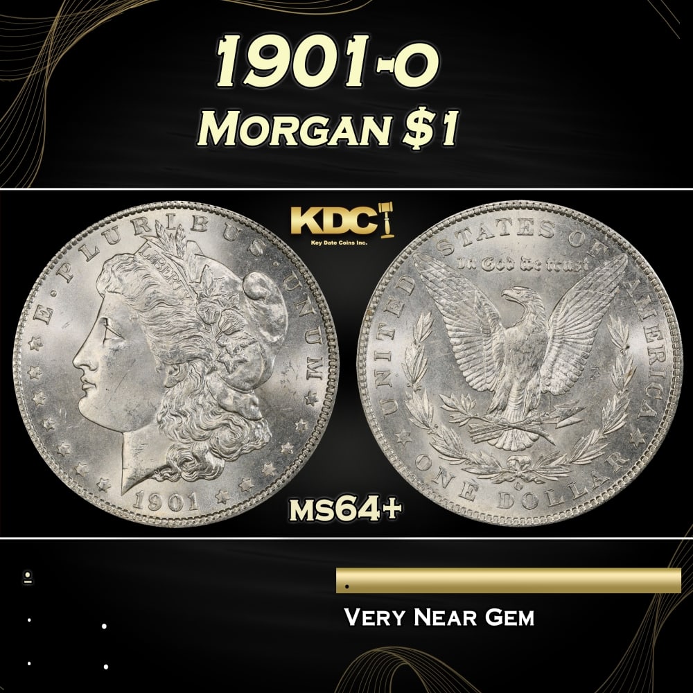 1901-o Morgan Dollar $1 Grades ms64+ (1 of 3)