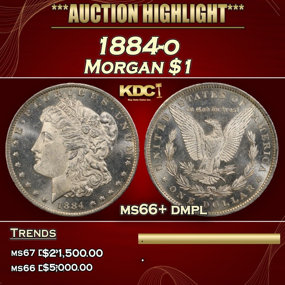 1884-o Morgan Dollar $1 ms66+ dmpl SEGS (1 of 3)