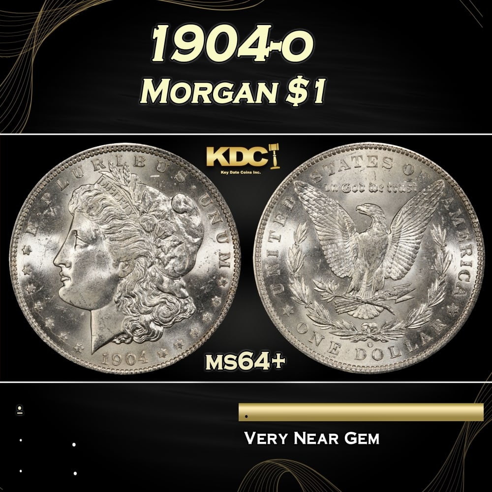 1904-o Morgan Dollar $1 Grades ms64+ (1 of 3)