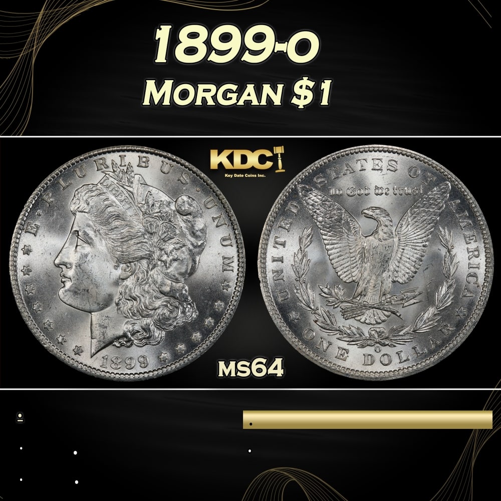 1899-o Morgan Dollar $1 Grades ms64 (1 of 3)