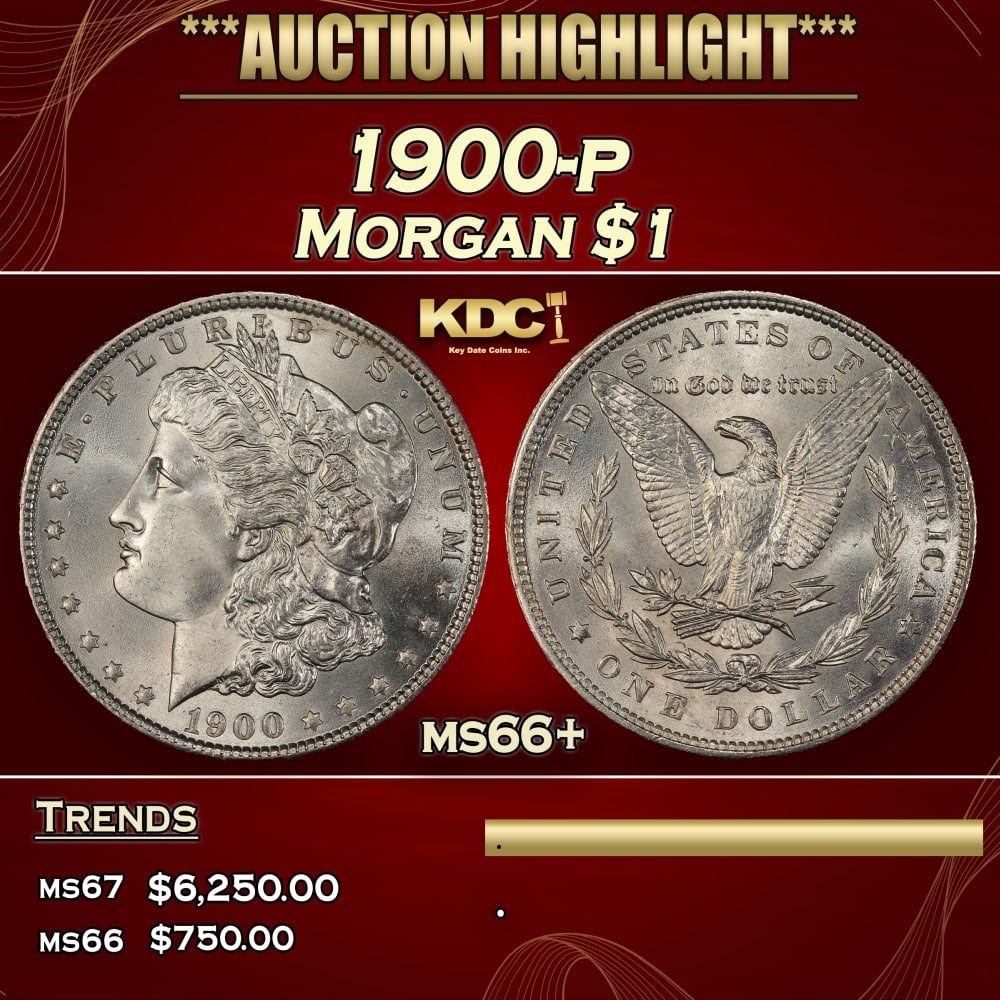 1900-p Morgan Dollar $1 ms66+ SEGS (1 of 3)