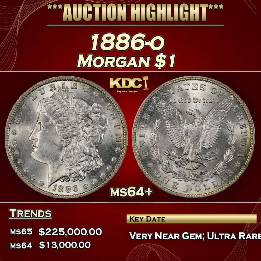 1886-o Morgan Dollar $1 ms64+ SEGS (1 of 3)