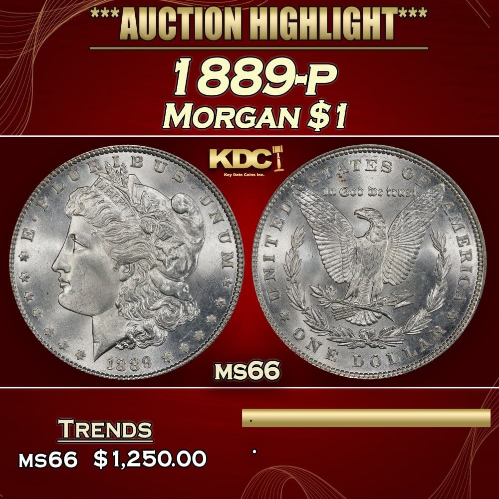 1889-p Morgan Dollar $1 ms66 SEGS: 1889-p Morgan Dollar $1 ms66 SEGS. 0