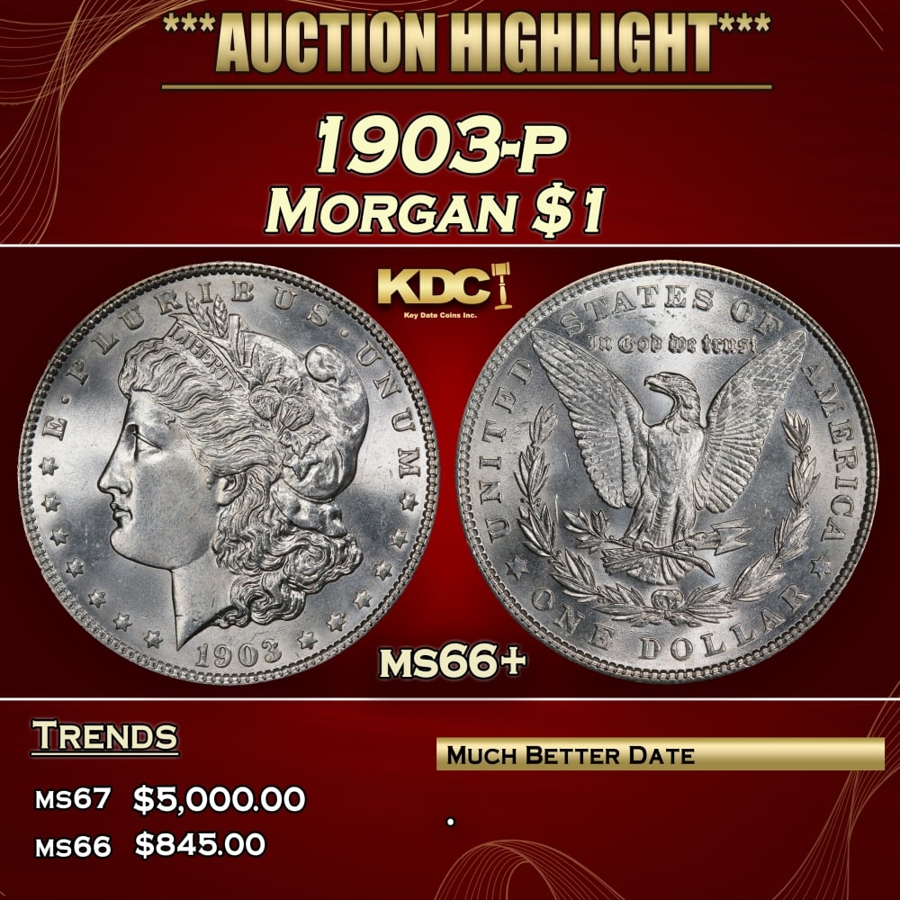 1903-p Morgan Dollar $1 ms66+ SEGS (1 of 3)