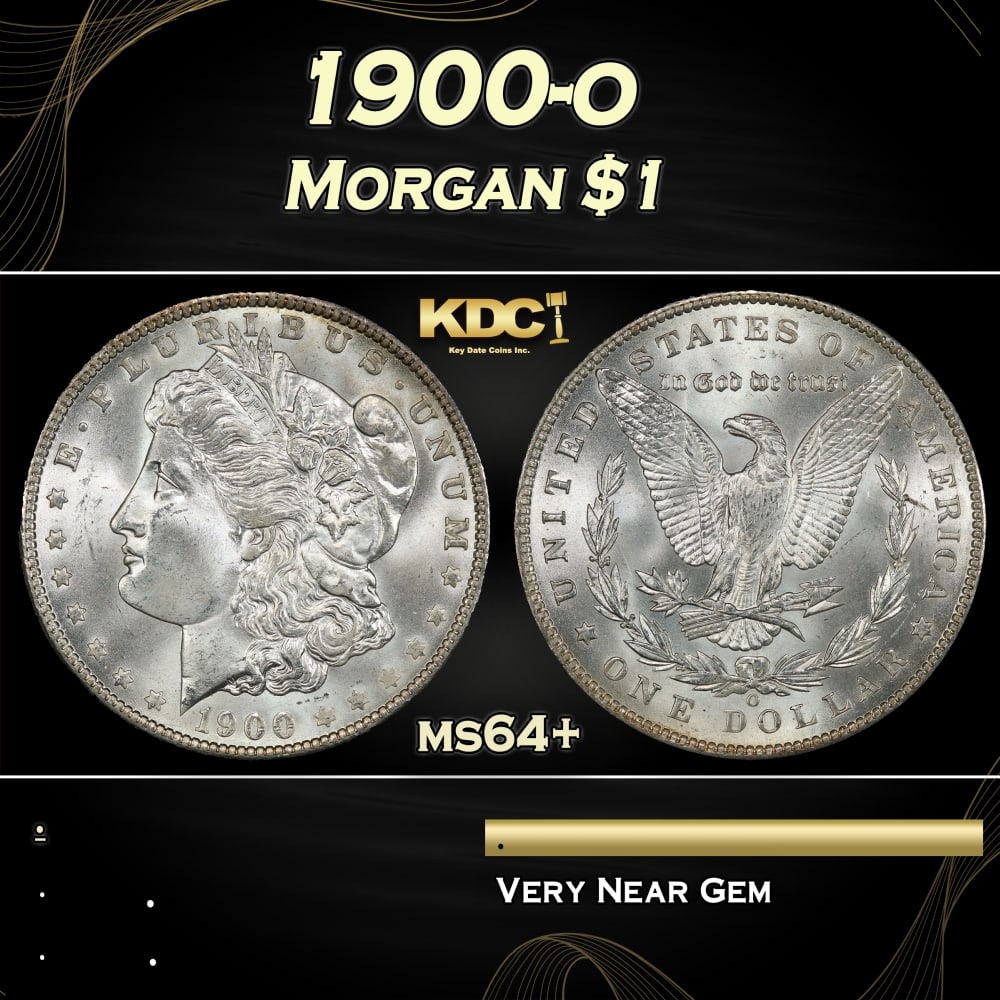 1900-o Morgan Dollar $1 Grades ms64+ (1 of 3)