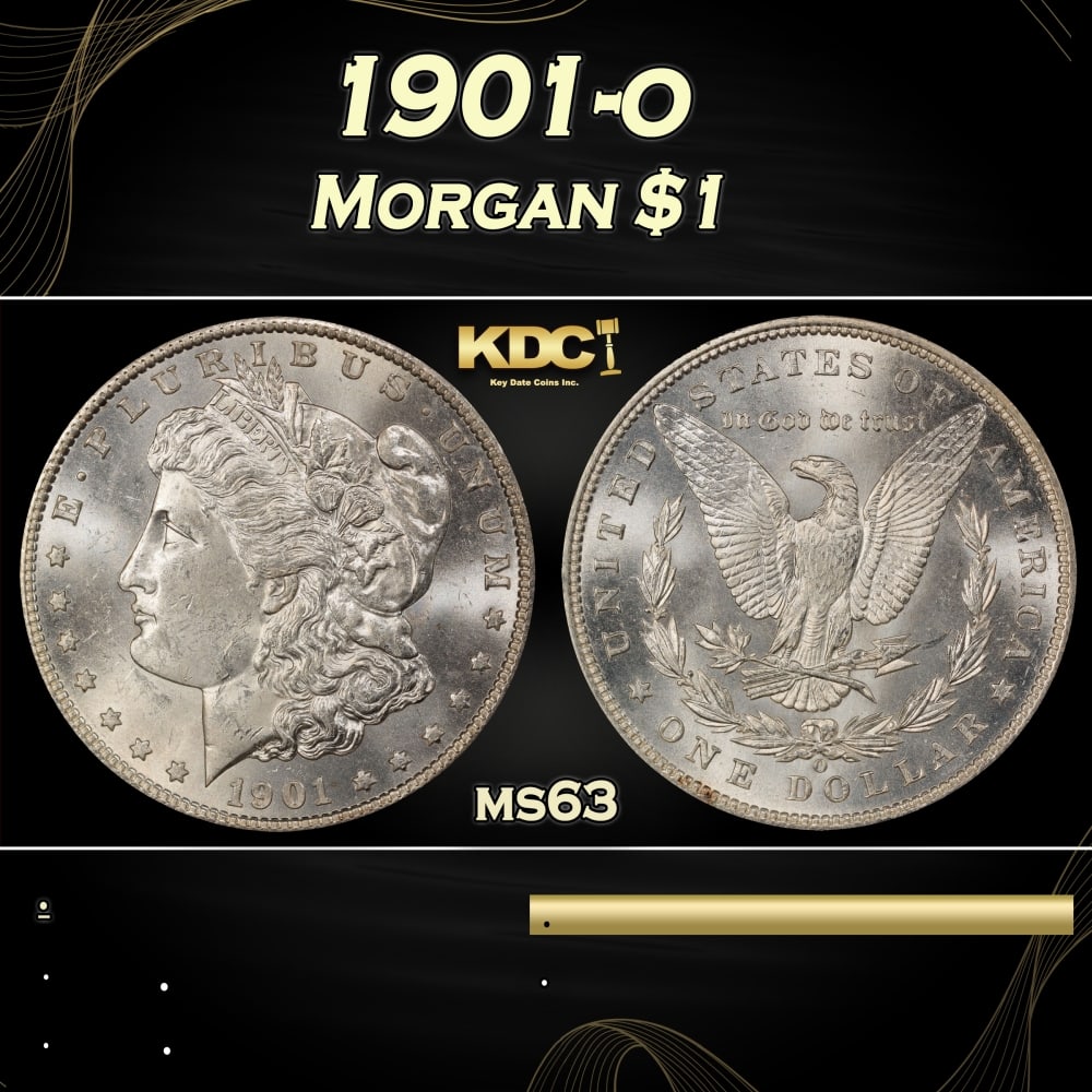 1901-o Morgan Dollar $1 Grades ms63 (1 of 3)