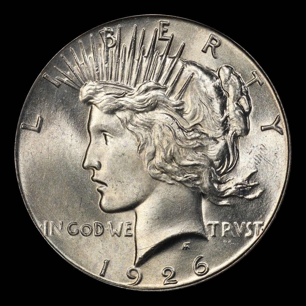 1926-p Peace Dollar $1 Grades ms65 - 2