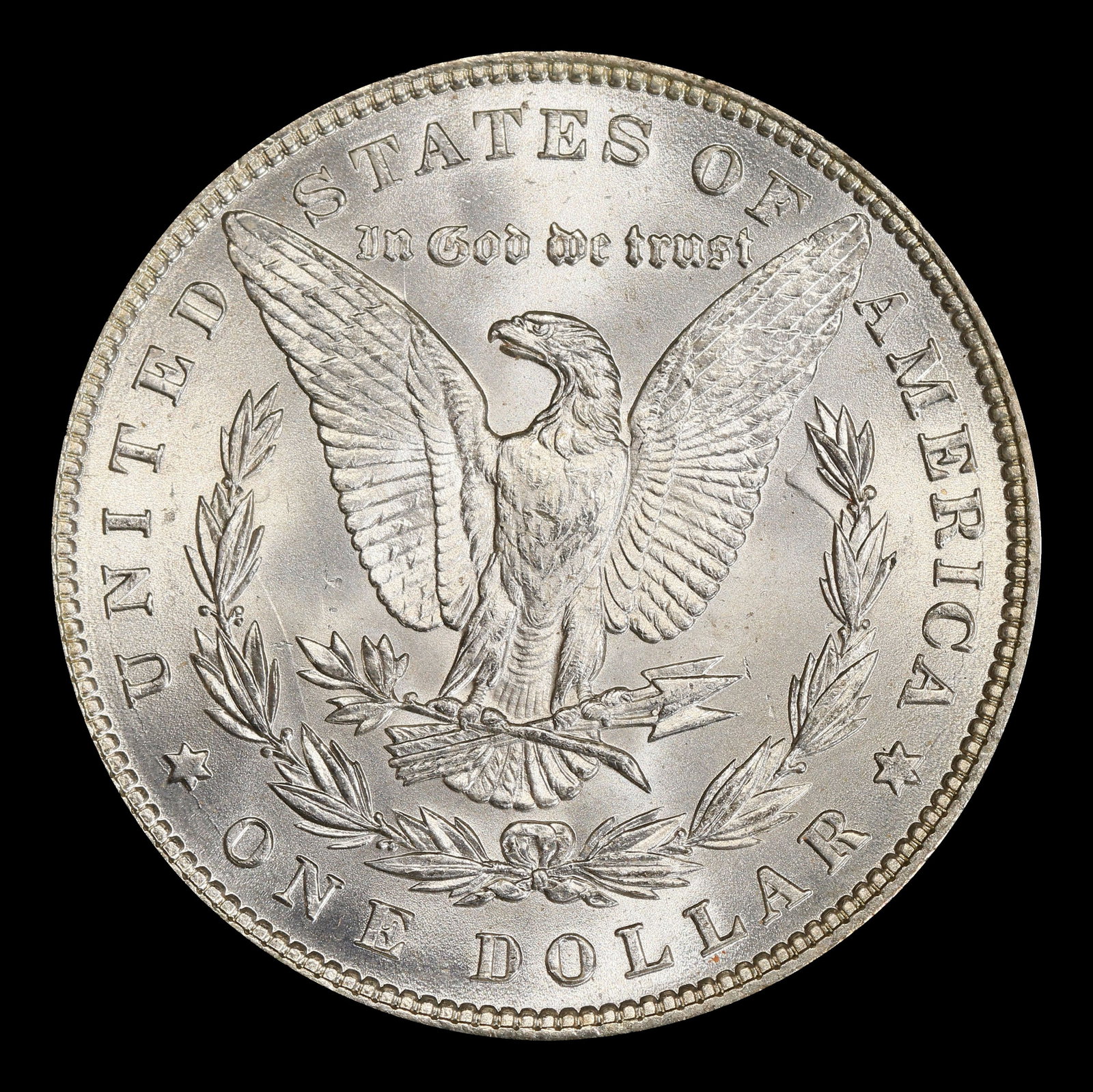 1887-p Morgan Dollar $1 Grades ms63 - 3