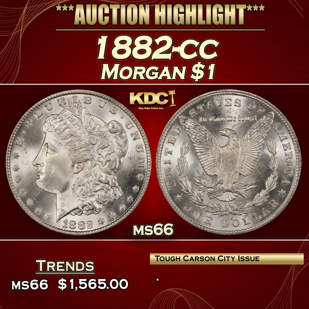 1882-cc Morgan Dollar $1 ms66 SEGS: 1882-cc Morgan Dollar $1 ms66 SEGS. 0