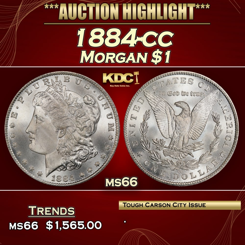 1884-cc Morgan Dollar $1 ms66 SEGS: 1884-cc Morgan Dollar $1 ms66 SEGS. 0