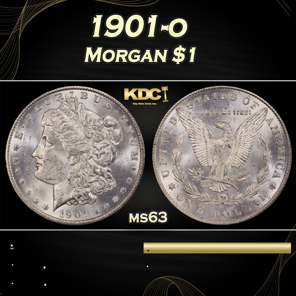 1901-o Morgan Dollar $1 Grades ms63: 1901-o Morgan Dollar $1 Grades ms63.