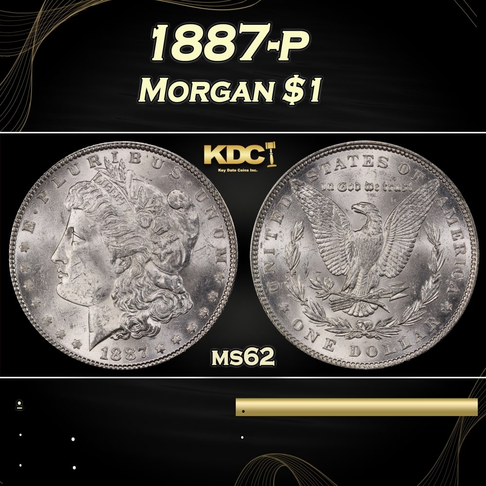 1887-p Morgan Dollar $1 Grades ms62: 1887-p Morgan Dollar $1 Grades ms62.