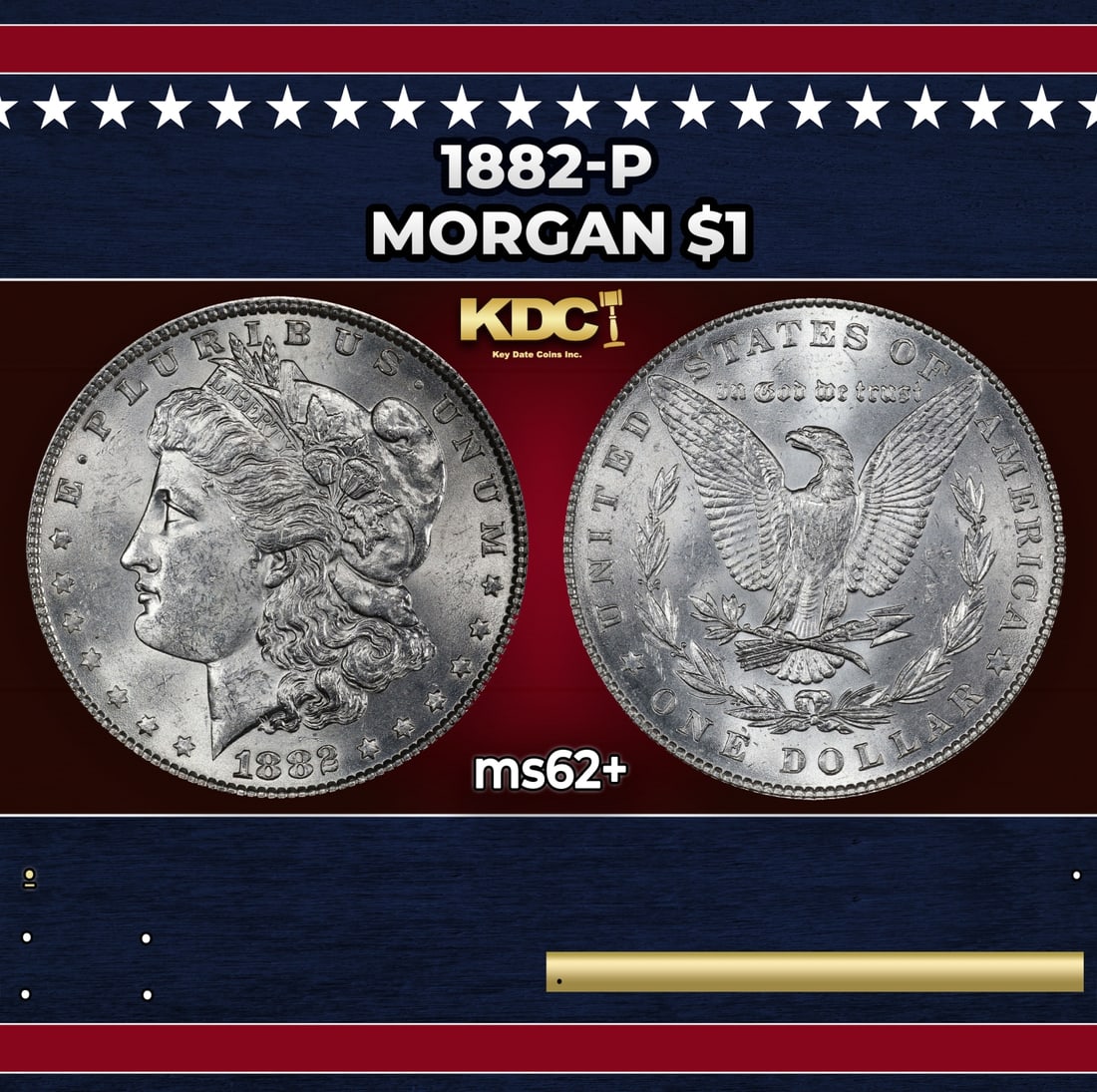 1882-p Morgan Dollar $1 Grades ms62+: 1882-p Morgan Dollar $1 Grades ms62+.