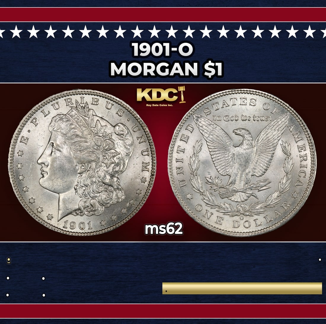 1901-o Morgan Dollar $1 Grades ms62: 1901-o Morgan Dollar $1 Grades ms62.