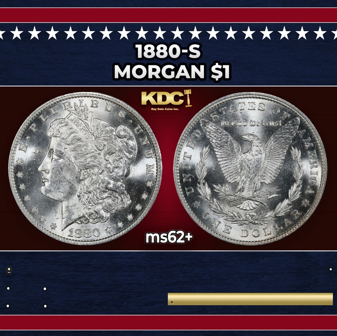 1880-s Morgan Dollar $1 Grades ms62+: 1880-s Morgan Dollar $1 Grades ms62+.
