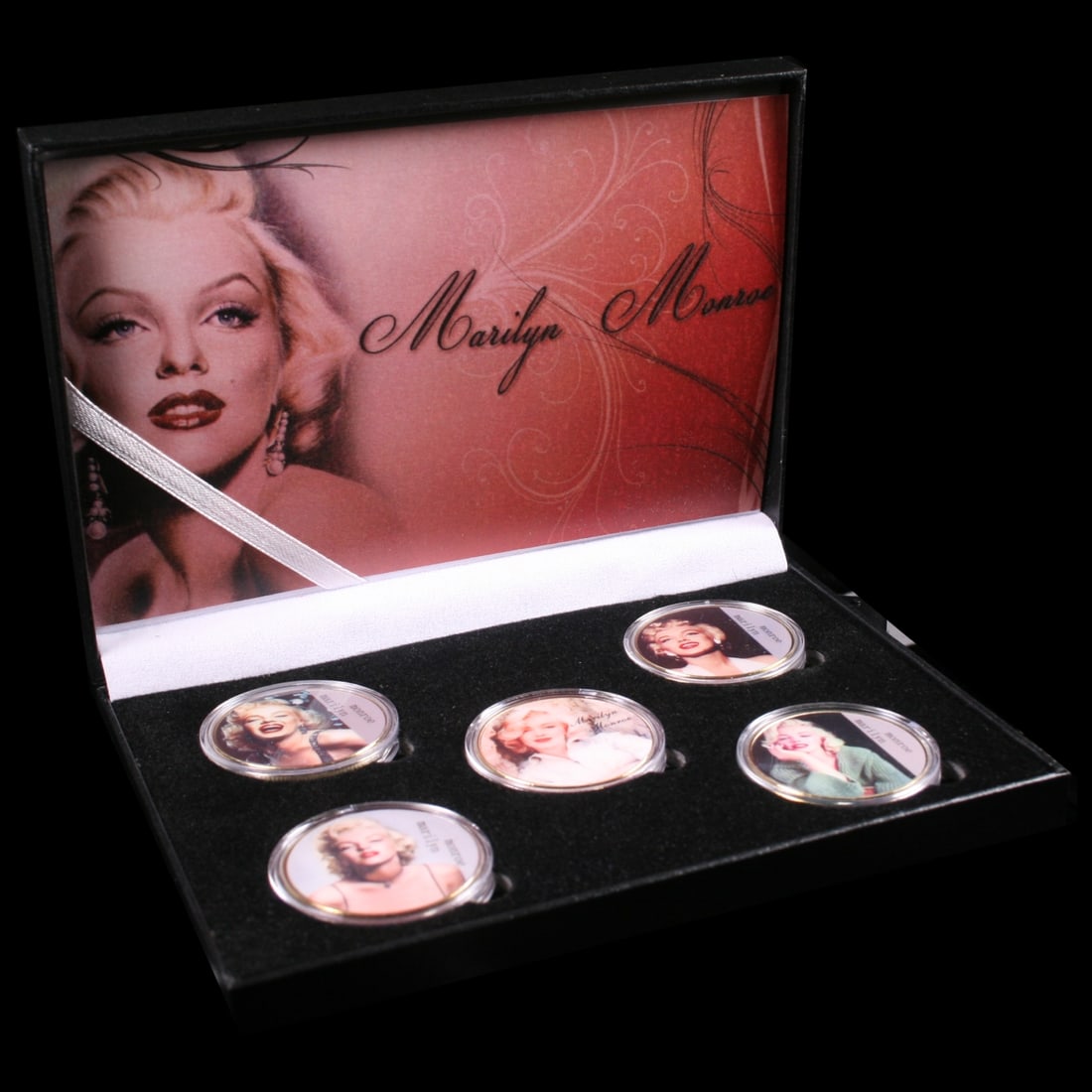 5 Coin Marilyn Monroe Silver Plated Round Collection - 3