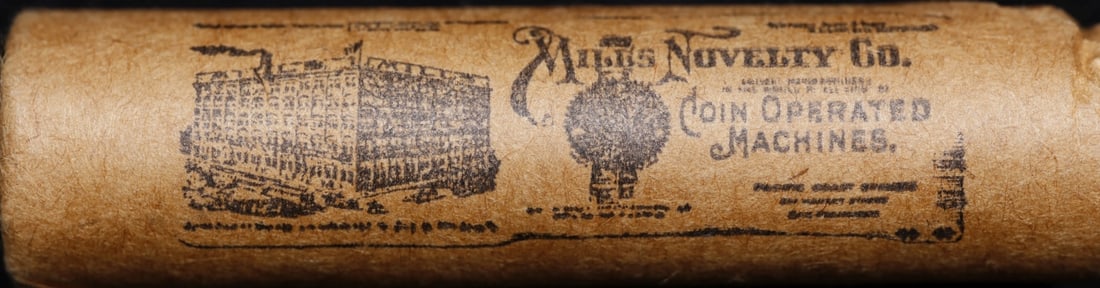 NEW! *Watchmakers Hoard* Original Covered End Mills Novelty Co. Mixed Lincoln Wheat Cent Roll 1c 50 - 4