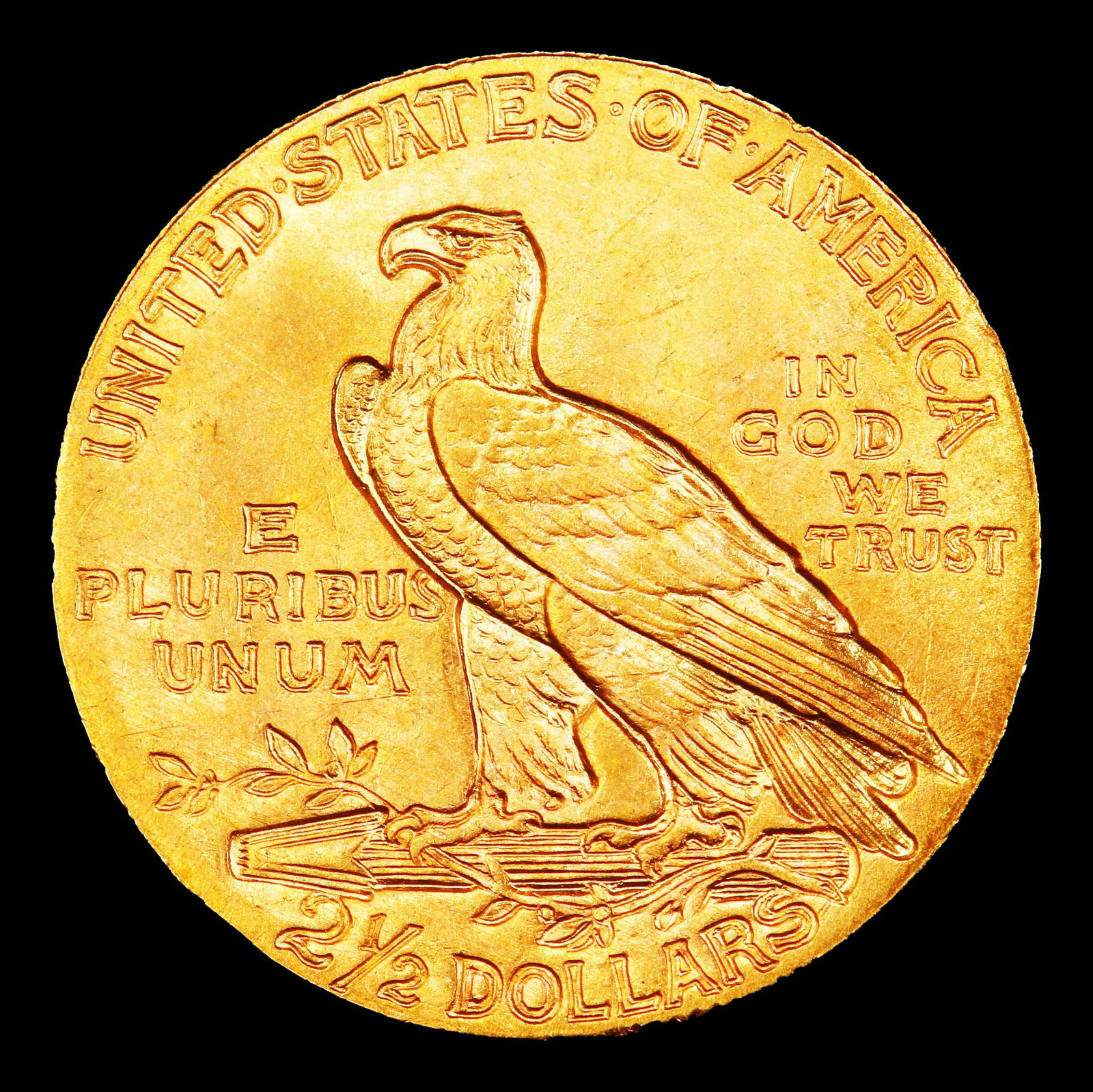 1908-p Gold Indian Quarter Eagle $2 1/2 ms65+ SEGS - 3