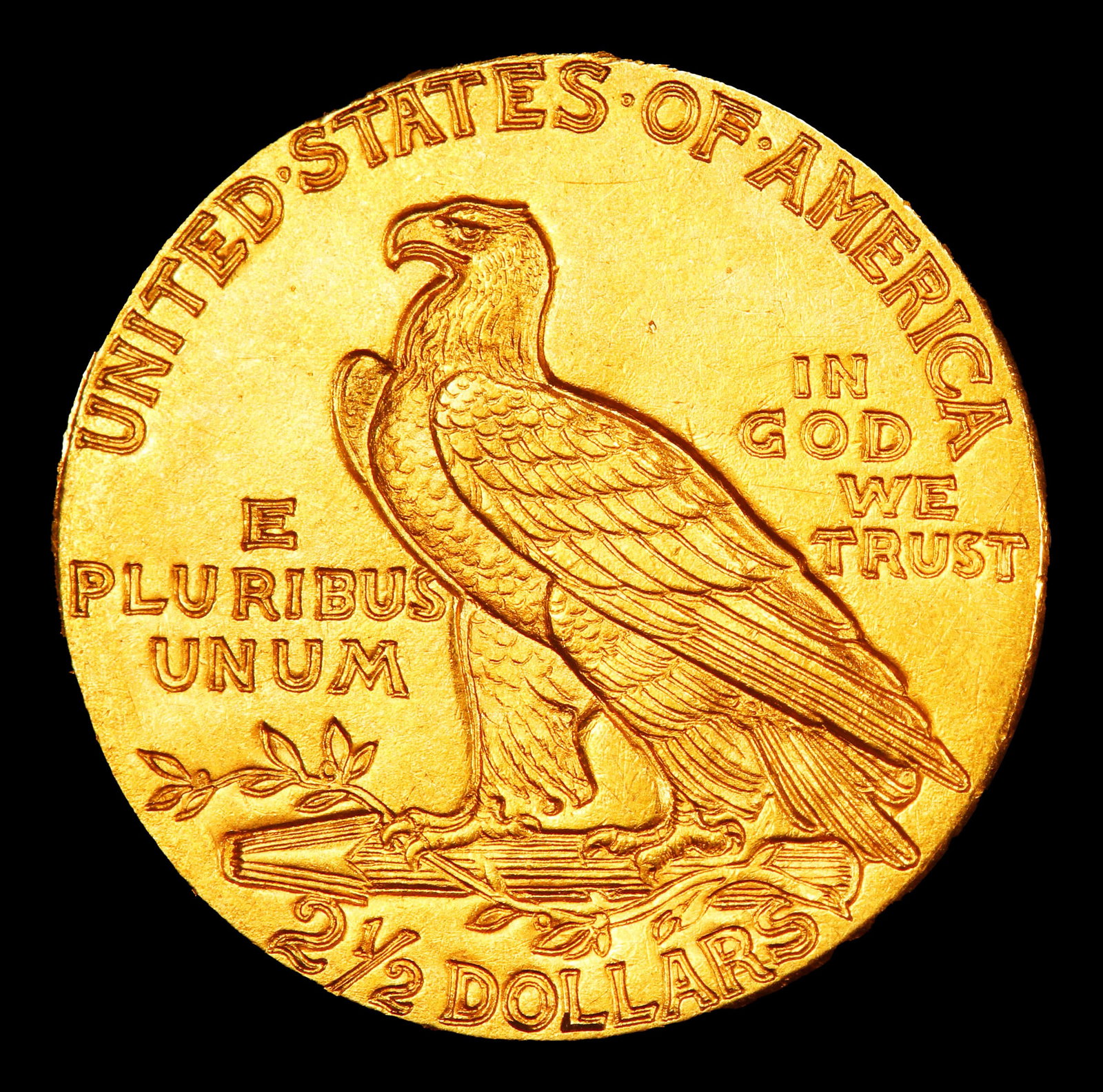 1910-p Gold Indian Quarter Eagle Near Top Pop! $2 1/2 ms65+ SEGS - 3