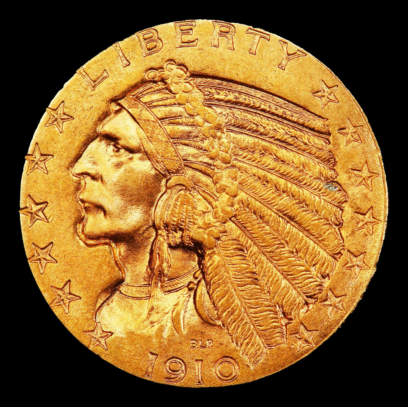 1910-d Gold Indian Half Eagle $5 ms65 SEGS - 2