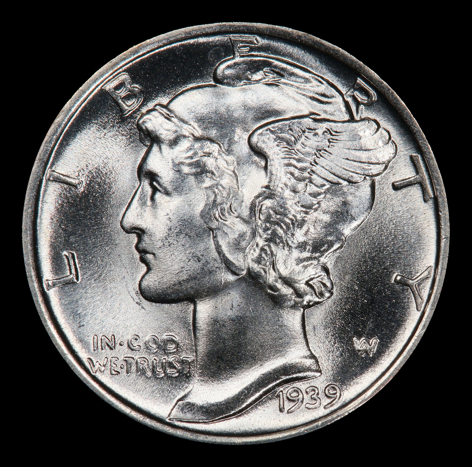 1939-p Mercury Dime Near Top Pop 10c ms67 FSB SEGS - 2