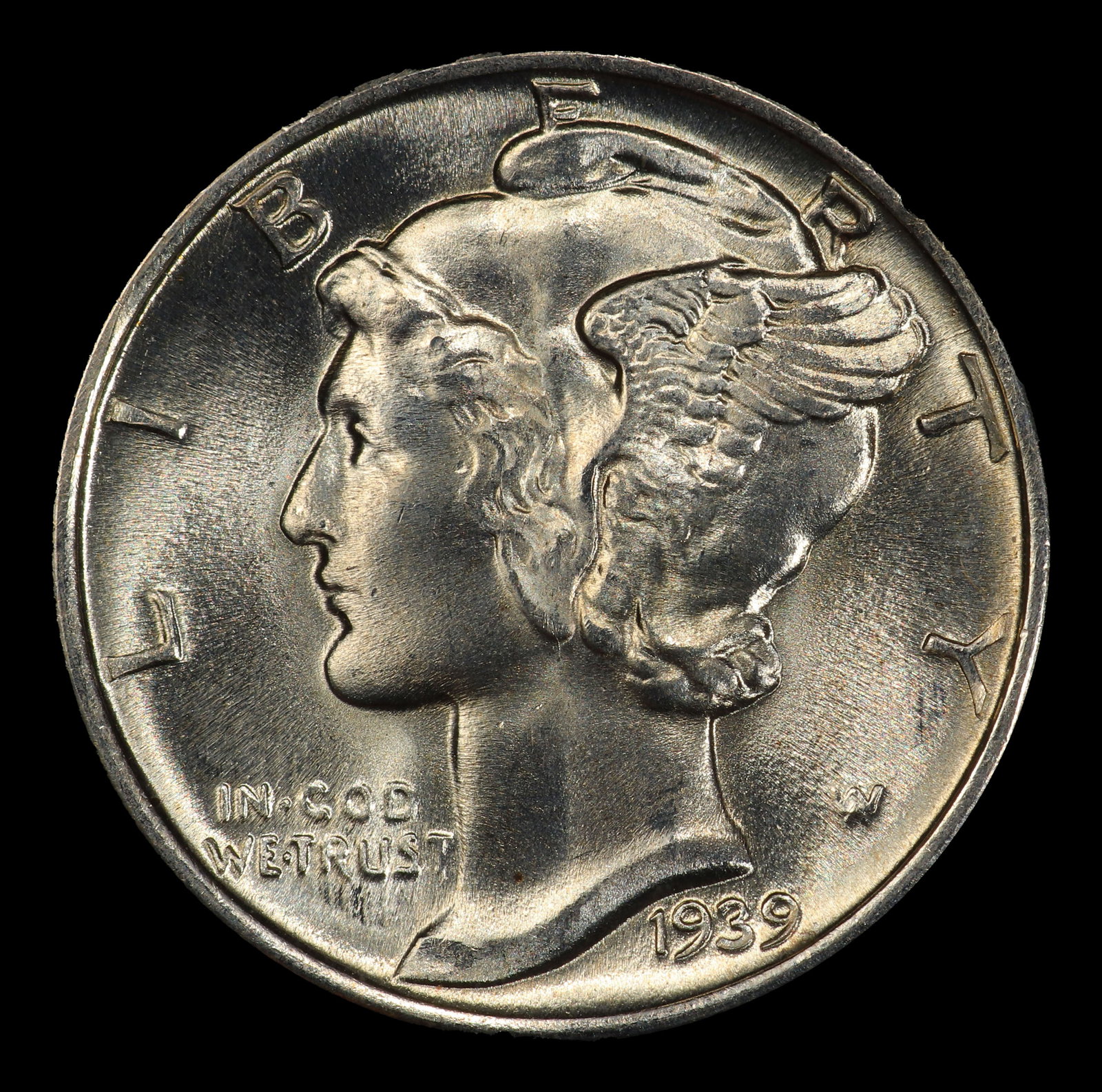 1939-p Mercury Dime Near Top Pop 10c ms67+ FSB SEGS - 2