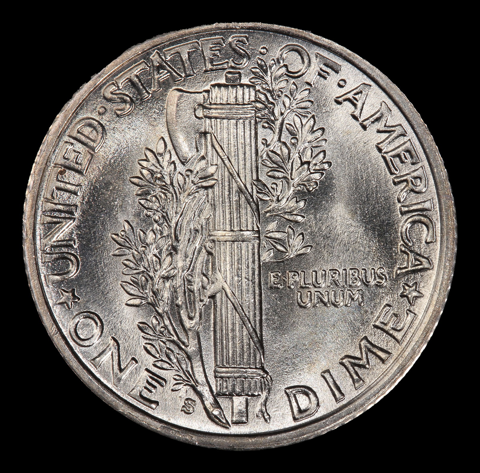 1939-s Mercury Dime Near Top Pop 10c ms67+ FSB SEGS - 3