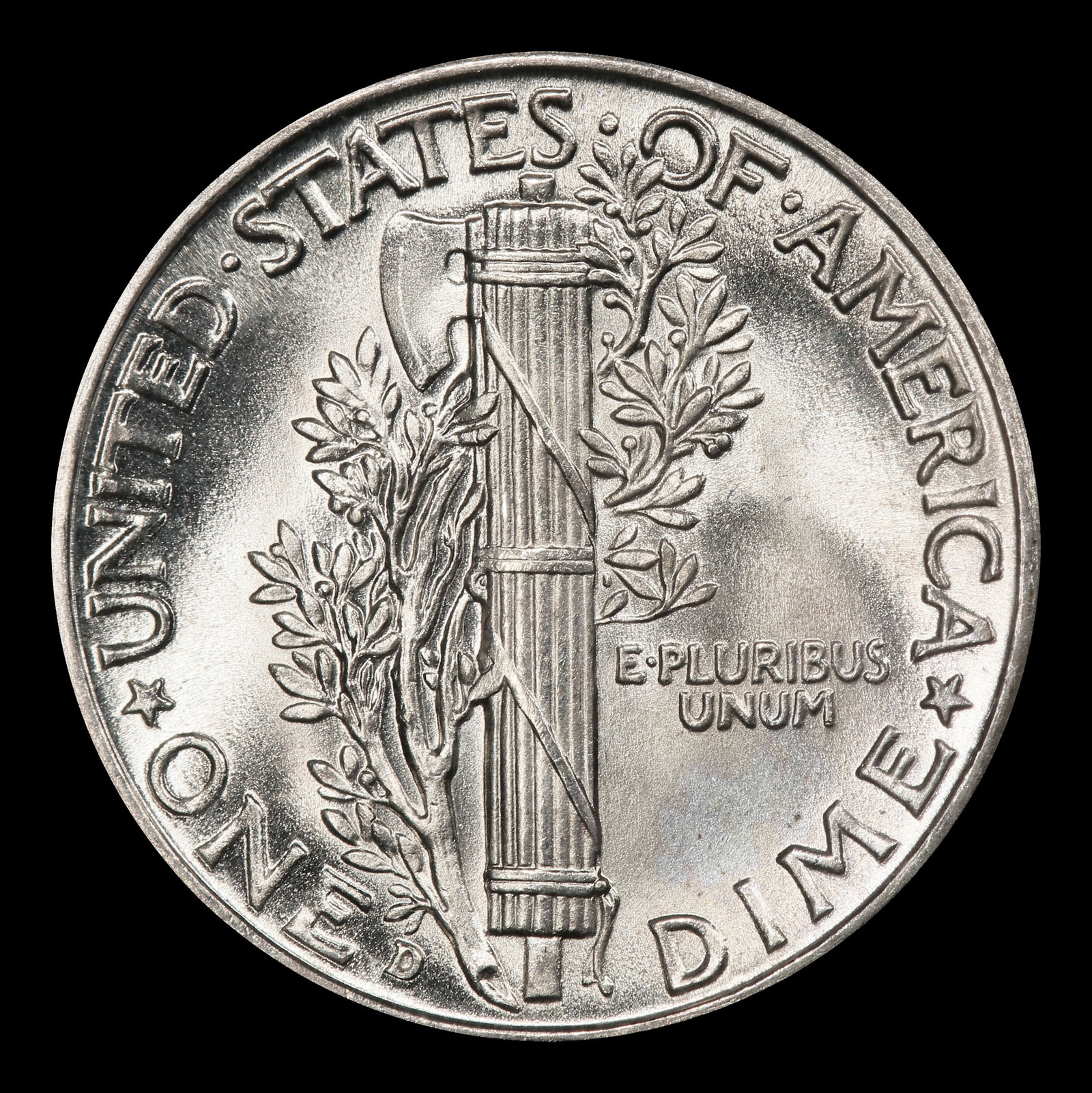 1940-d Mercury Dime 10c ms67 fsb SEGS - 3
