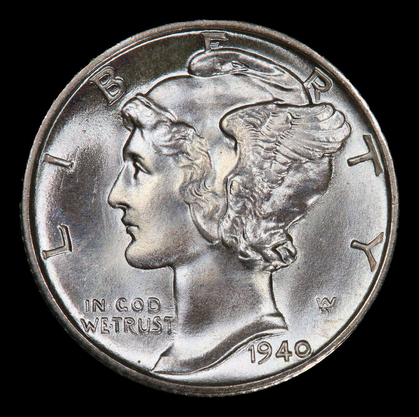 1940-d Mercury Dime Near Top Pop 10c ms67+ fsb SEGS - 2