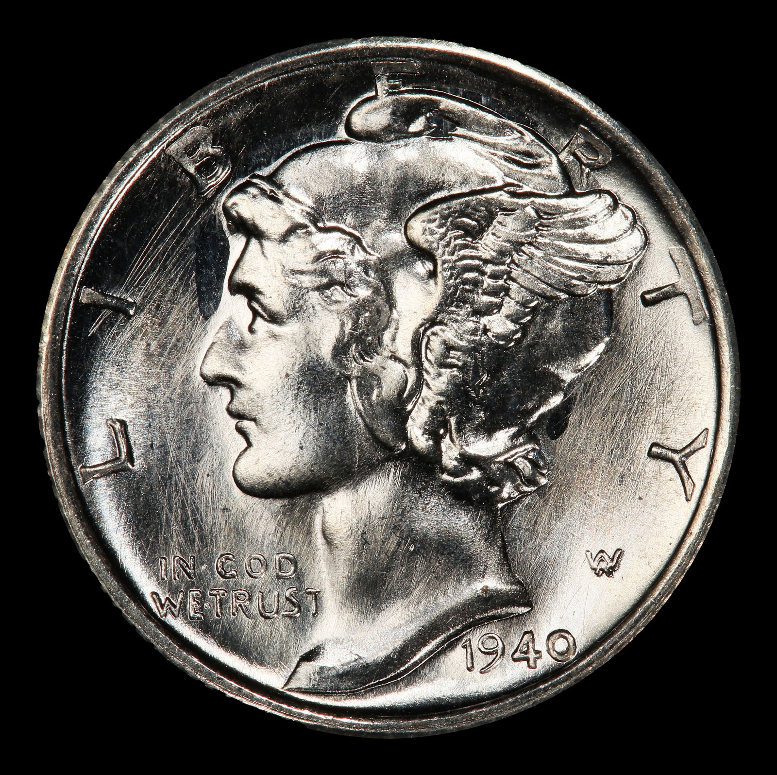 1940-s Mercury Dime Near Top Pop! 10c ms67+ fsb SEGS - 2