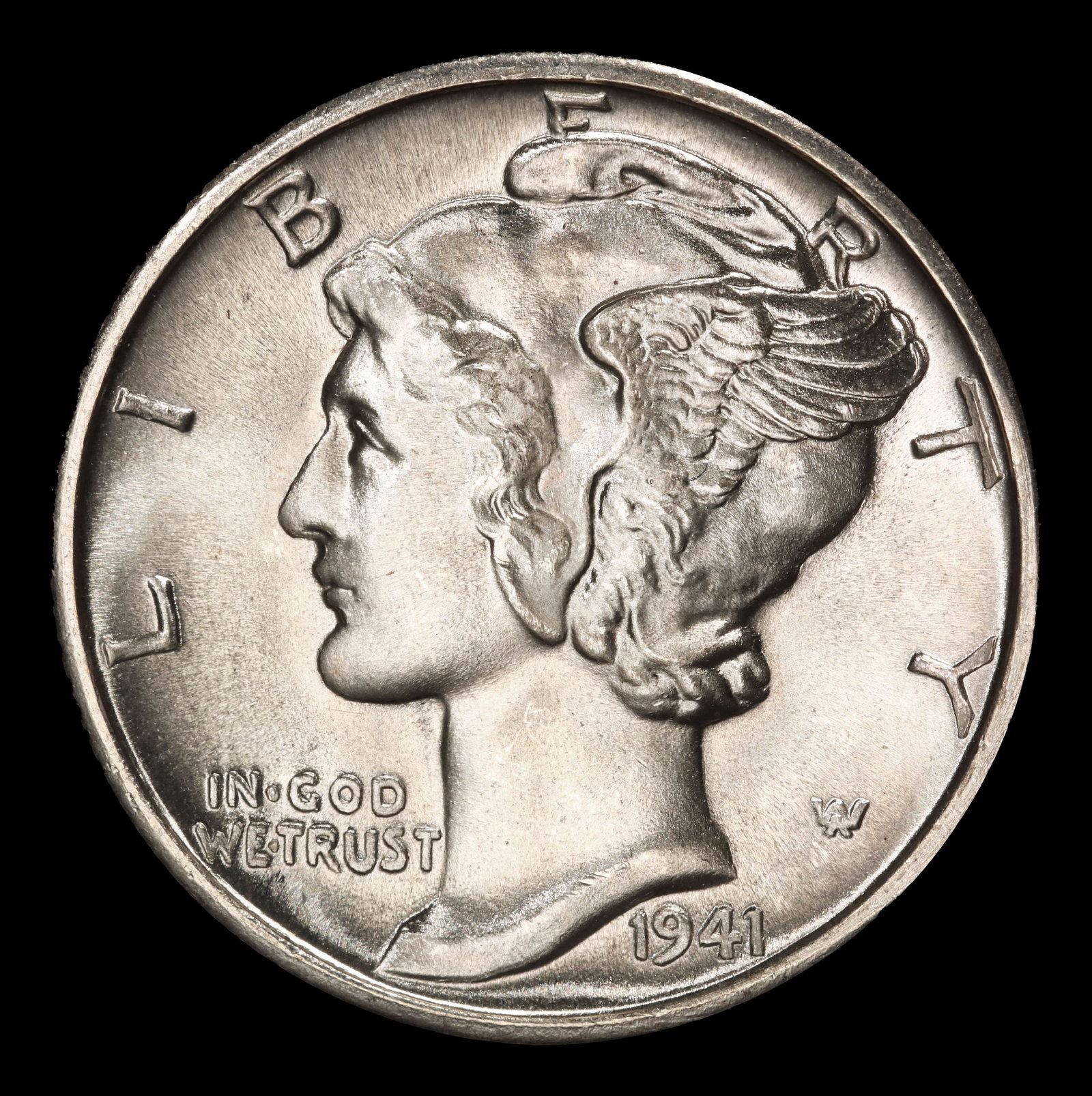 1941-d Mercury Dime 10c ms67 fsb SEGS - 2