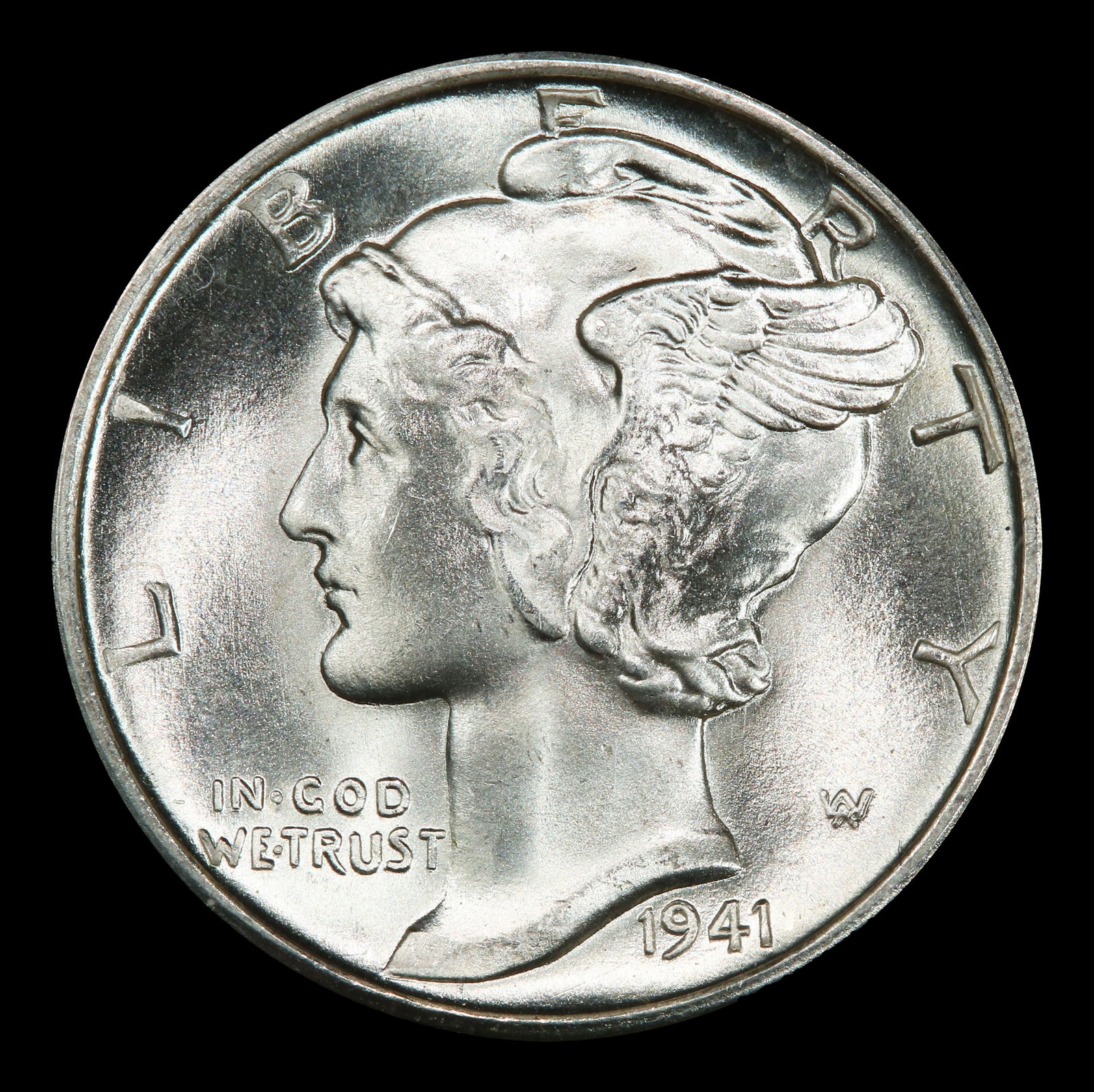 1941-d Mercury Dime 10c ms67 fsb SEGS - 2