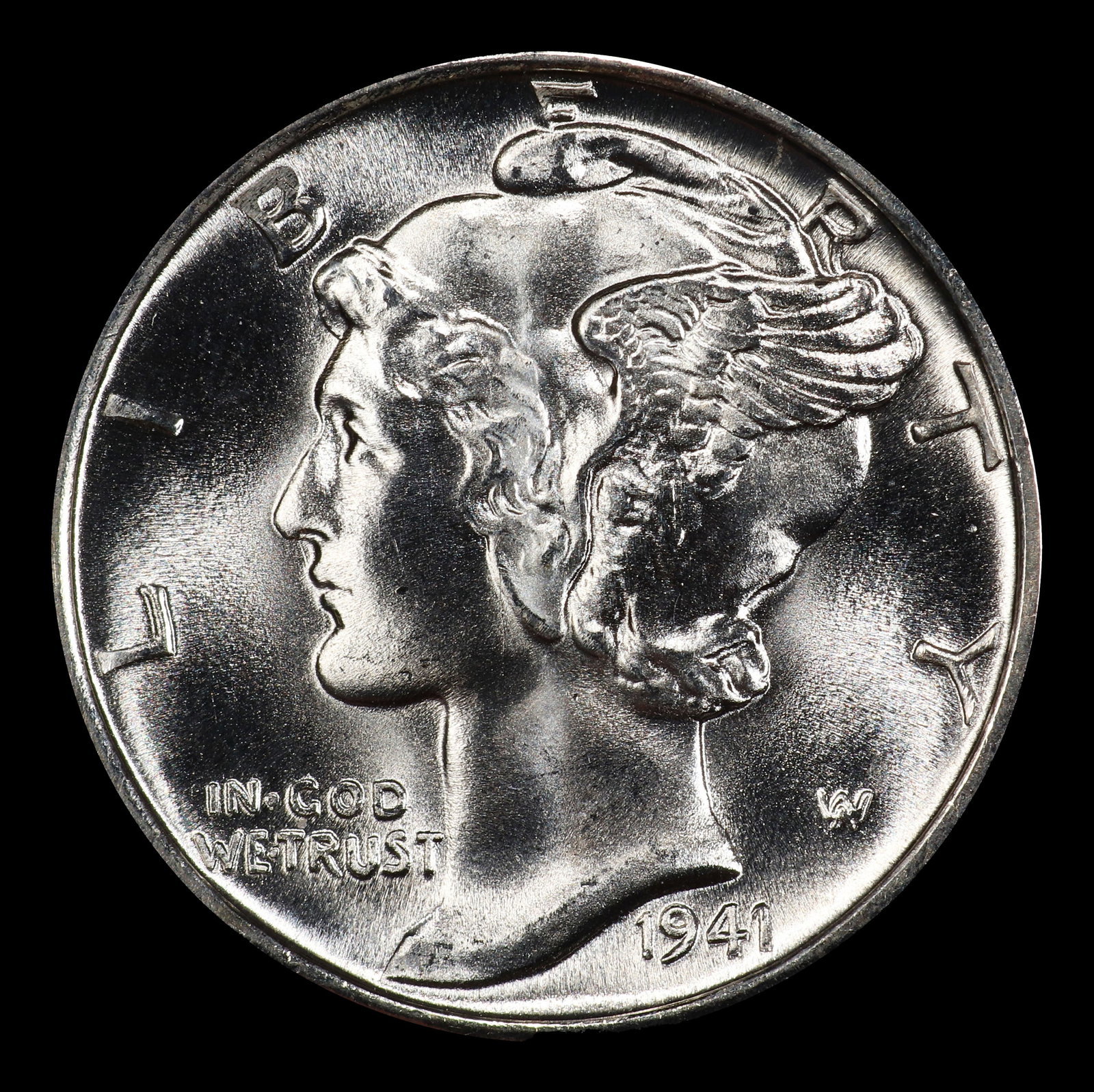 1941-d Mercury Dime 10c ms67 fsb SEGS - 2