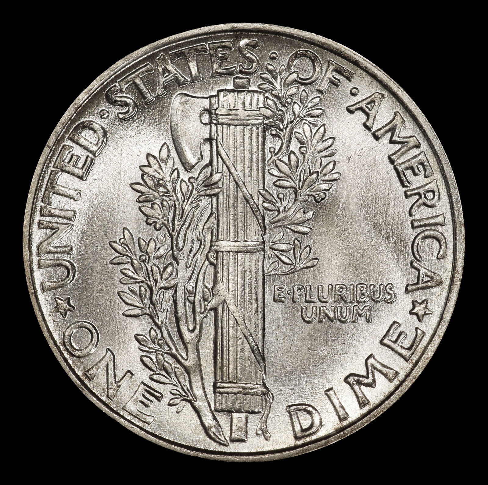 1942-p Mercury Dime 10c ms67 fsb SEGS - 3