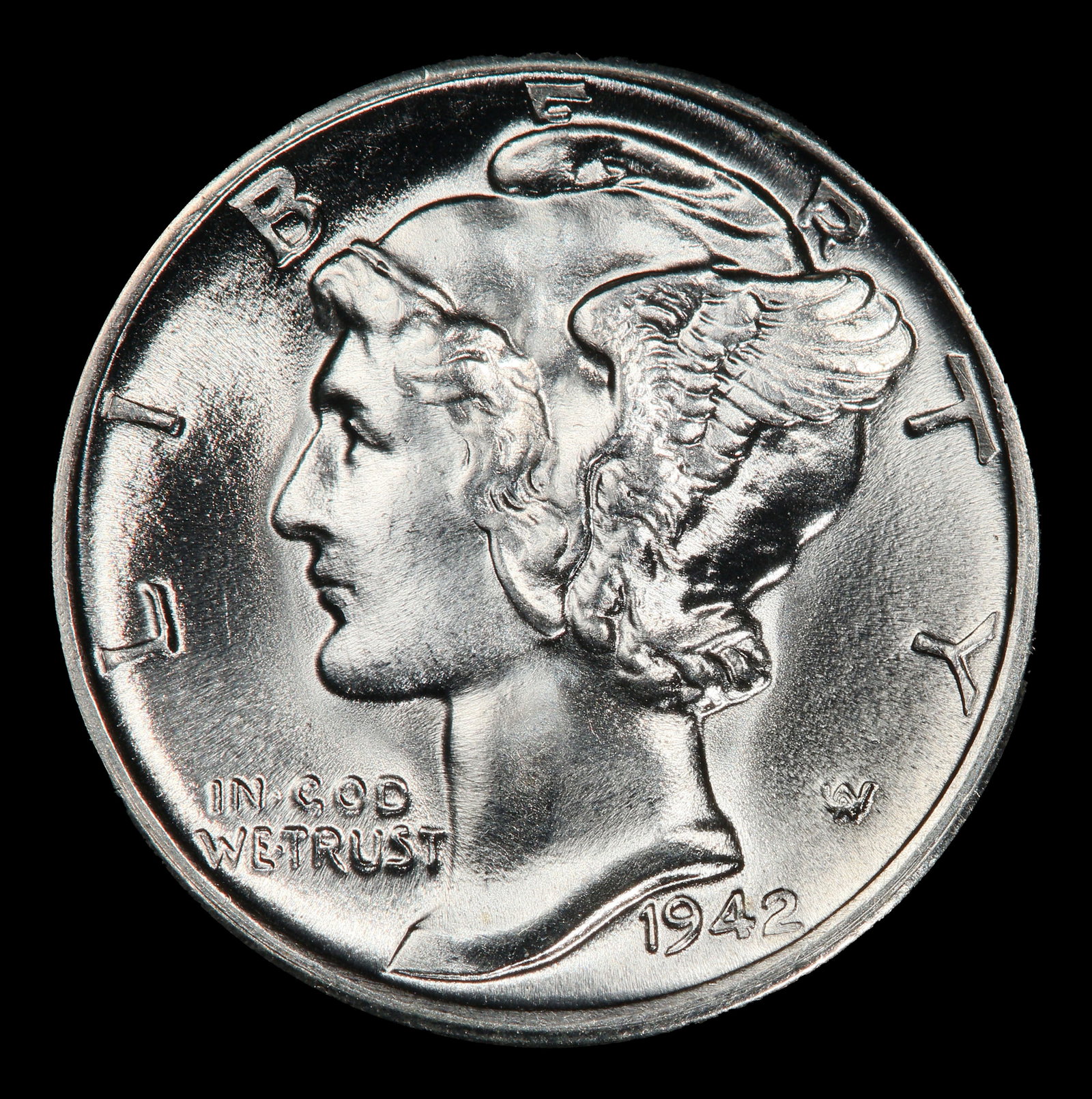 1942-s Mercury Dime 10c ms67 fsb SEGS - 2