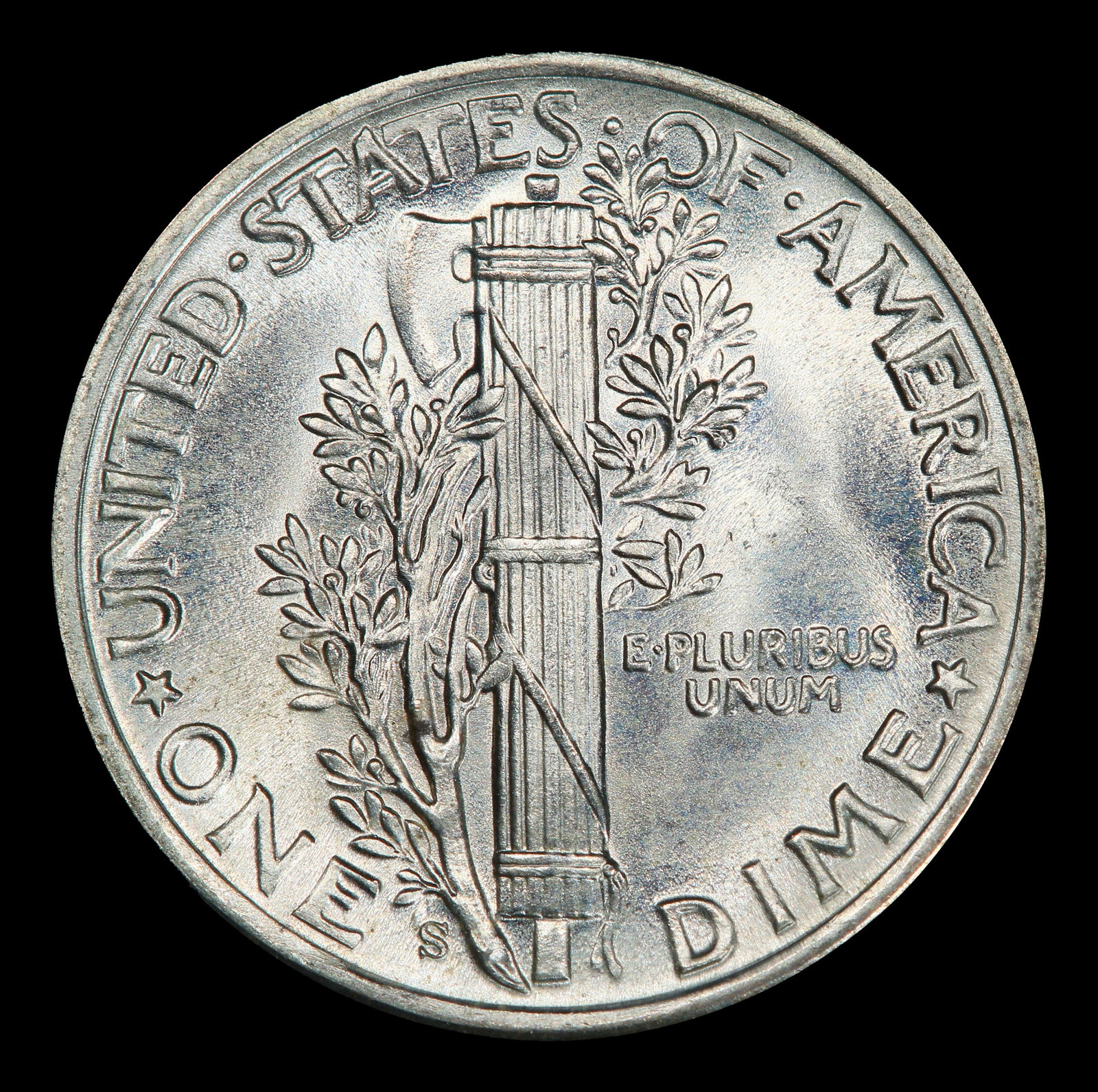 1942-s Mercury Dime Near Top Pop! 10c ms68 FSB SEGS - 3