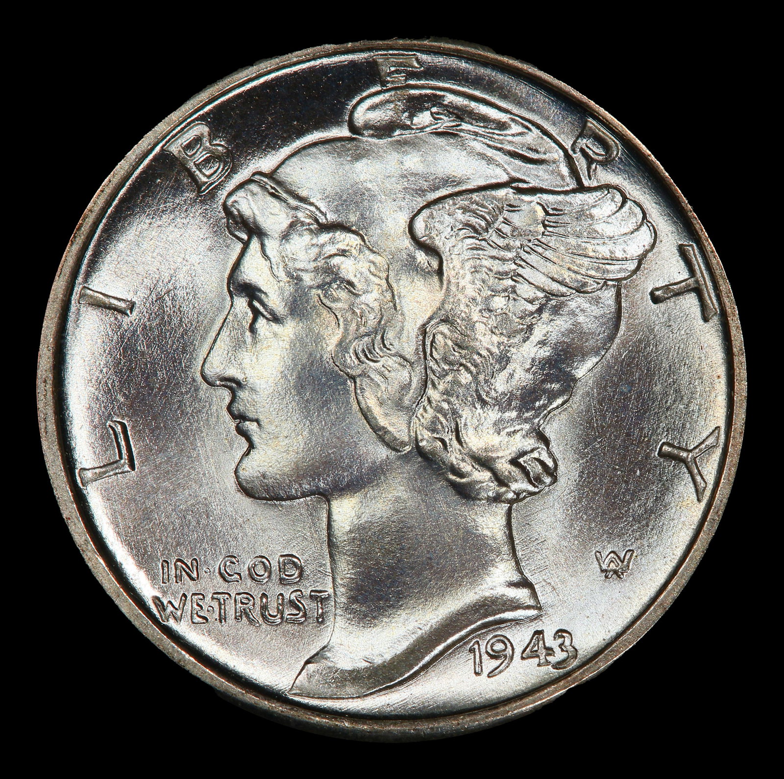 1943-p Mercury Dime Near Top Pop! 10c ms68 FSB SEGS - 2