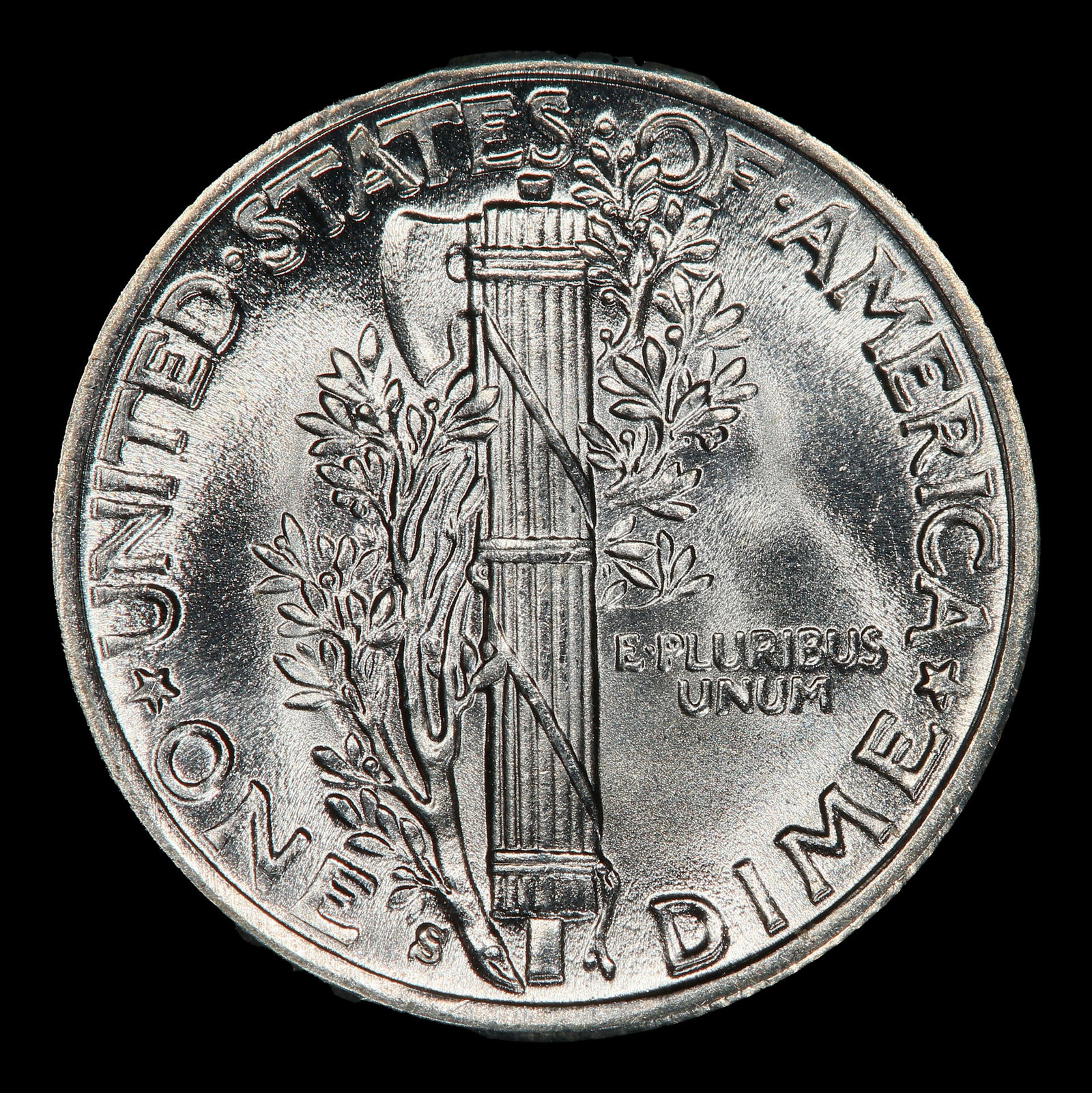 1943-s Mercury Dime 10c ms67 fsb SEGS - 3