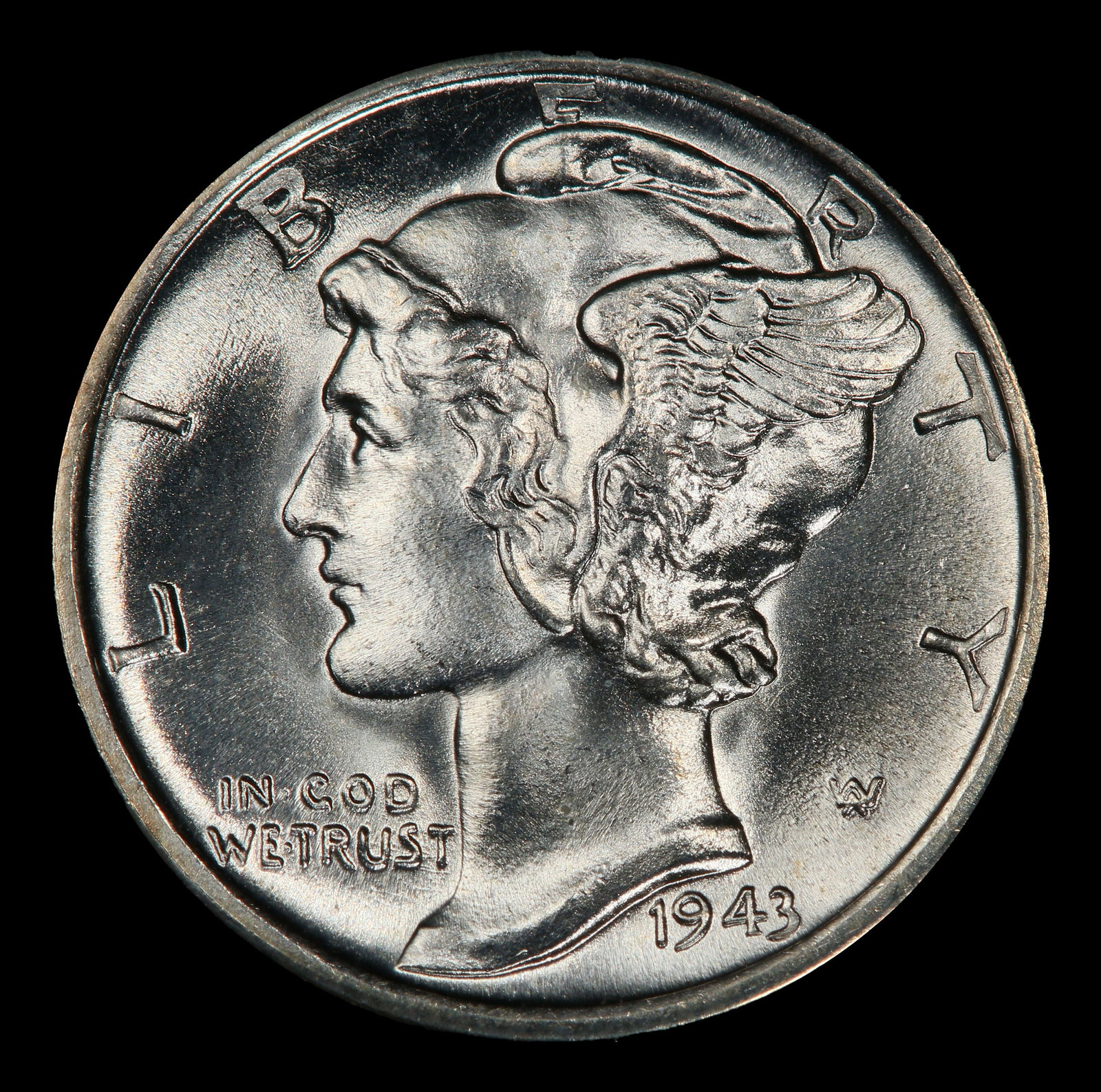 1943-s Mercury Dime Near Top Pop! 10c ms68 FSB SEGS - 2