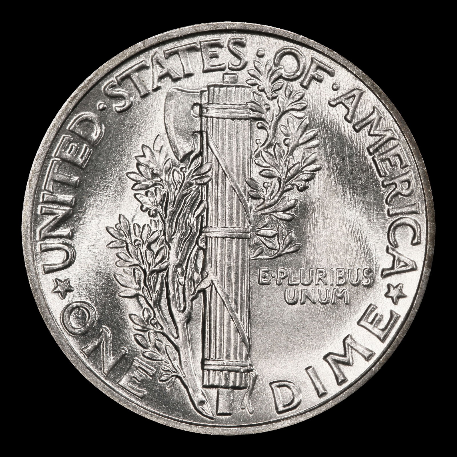 1944-p Mercury Dime 10c ms67 fsb SEGS - 3