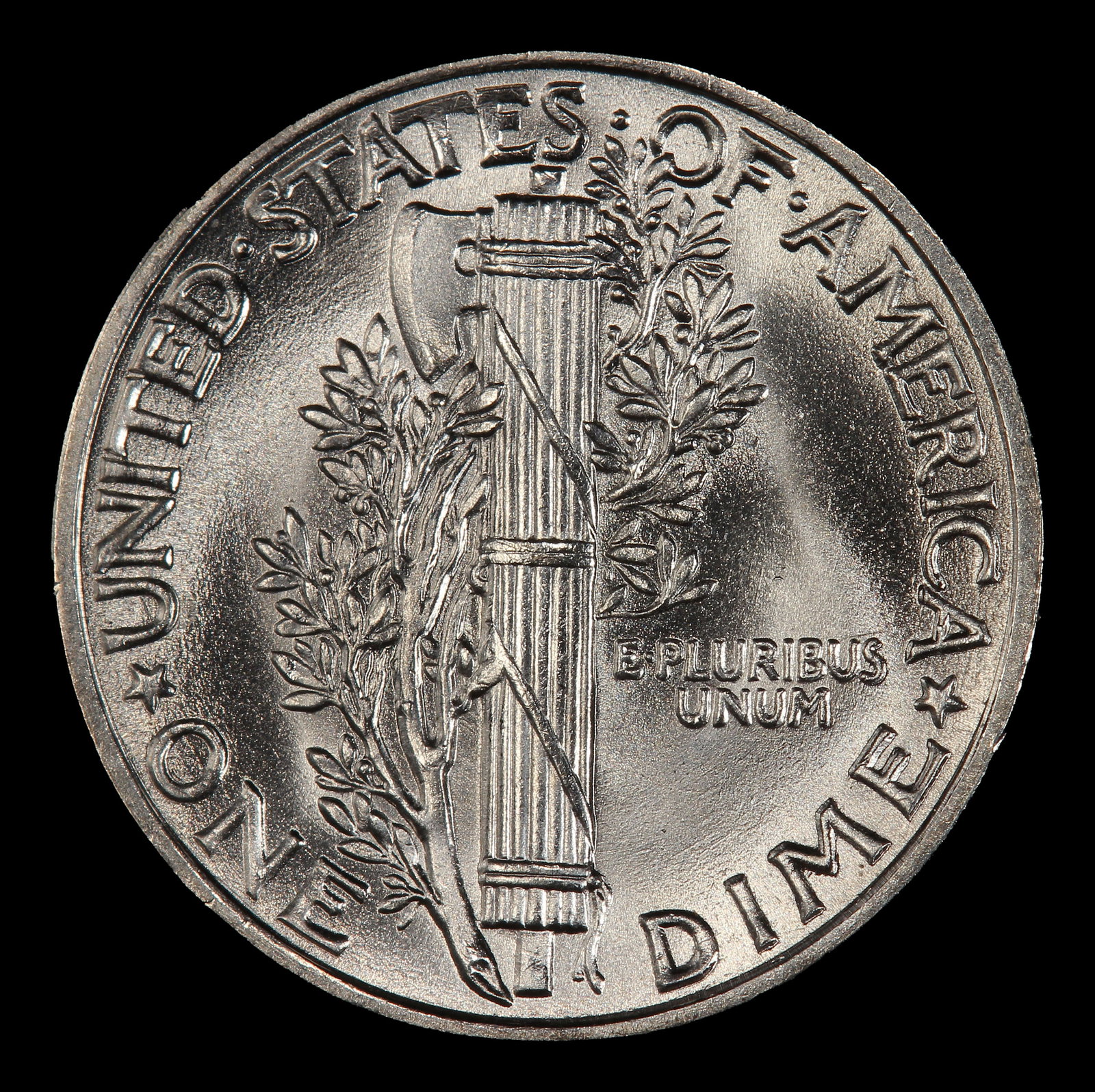 1944-p Mercury Dime Near Top Pop! 10c ms67+ fsb SEGS - 3