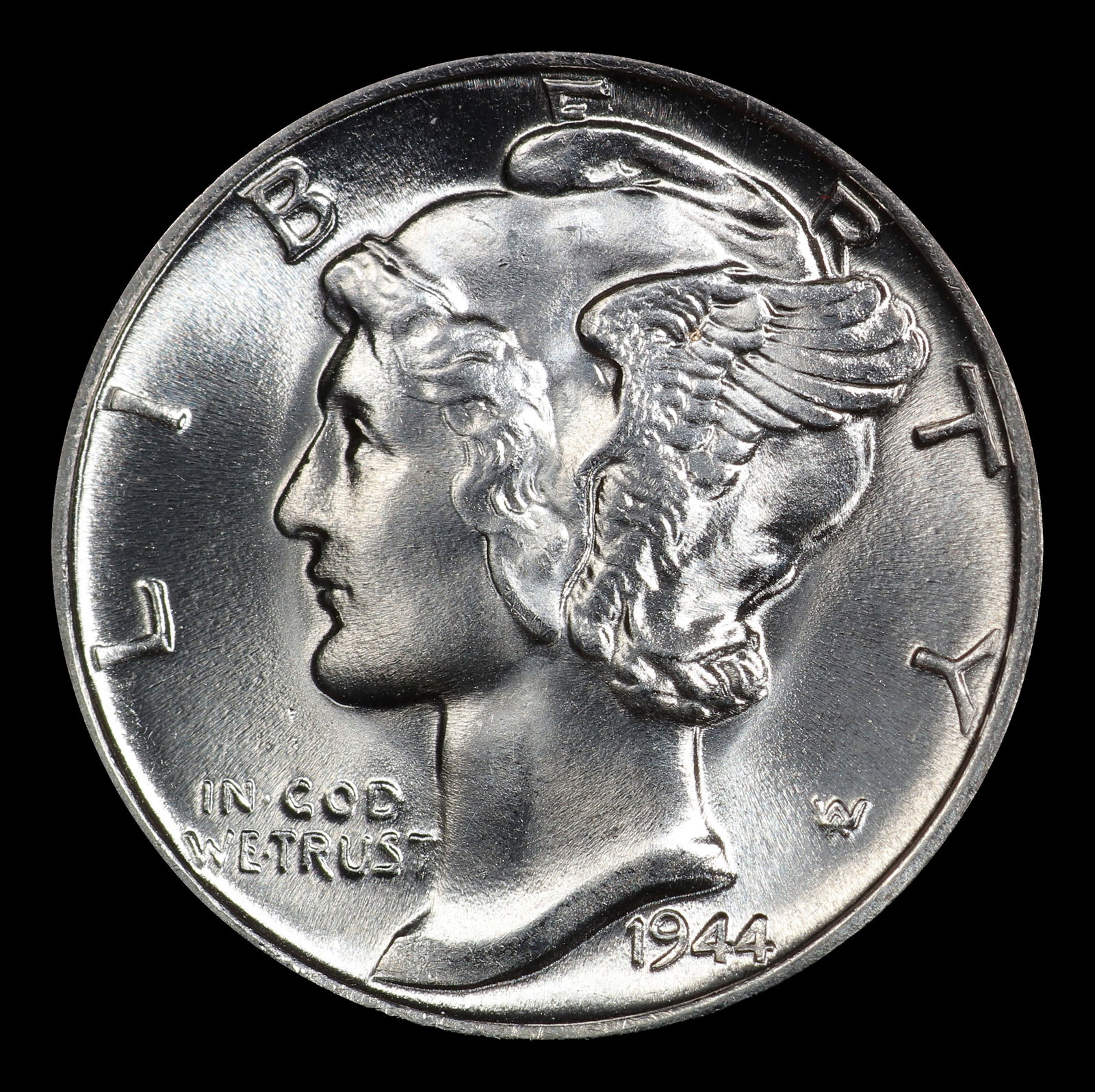 1944-p Mercury Dime Near Top Pop! 10c ms68 FSB SEGS - 2