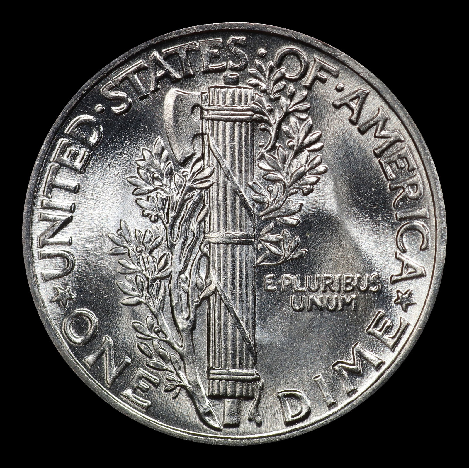 1944-p Mercury Dime Near Top Pop! 10c ms68 FSB SEGS - 3